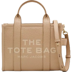 Credit Card Slots Totes & Shopping Bags Marc Jacobs The Leather Small Tote Bag - Camel