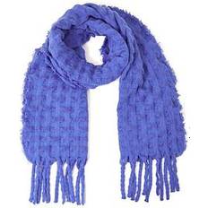 Blue - Women Scarfs Accessorize Textured Blanket Scarf, Blue, Women Blue
