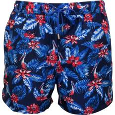 Jockey Swimwear Jockey Vibrant Floral Swim Shorts, Navy with blue/red