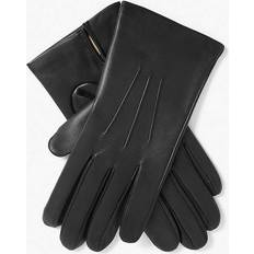 Dents Black Bath Cashmere-lined Leather Gloves