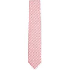 Pink Ties BOSS Silk-blend tie with jacquard pattern light pink