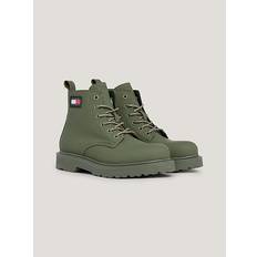 Tommy Hilfiger Boots Tommy Hilfiger Leather Lace-Up Cleat Ankle Boots PEWTER GREEN