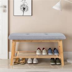 Linen Hallway Furniture & Accessories Grey+Linen Shoe Rack