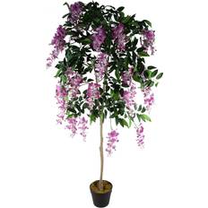 Purple Artificial Plants Leaf Wisteria Floral Arrangement Centerpiece Artificial Plant