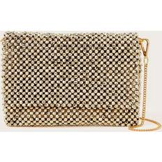 Gold Clutches Monsoon Beaded Clutch Bag, Gold