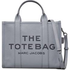Grey Handbags Marc Jacobs The Leather Medium Tote Bag - Grey
