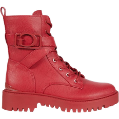 Red Ankle Boots Guess Orana Combat - Red