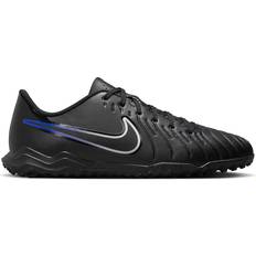 Black - Men Football Shoes Nike Tiempo Legend 10 Club TF - Black/Hyper Royal/Chrome