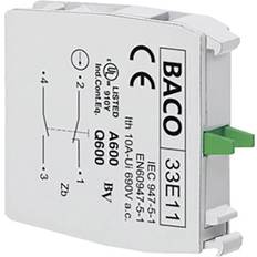 Baco 33E11 Contact 1 breaker, 1 maker momentary 600 V 1 pcs