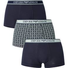 Armani Men's Underwear Armani Pack Trunks Marine/Pattern/Marine