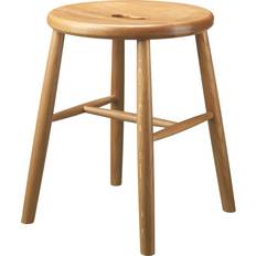 FDB Møbler Seating Stools FDB Møbler J27 Natural Lacquered Water-based Seating Stool 45cm