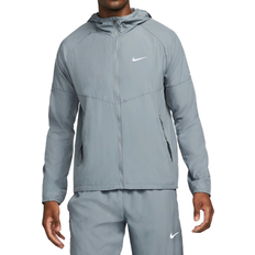 Grey Jackets Nike Miler Repel Running Jacket Men's - Smoke Grey