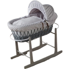For Your Little One Wicker Baby Moses Basket with Stand 19.3x32.7"