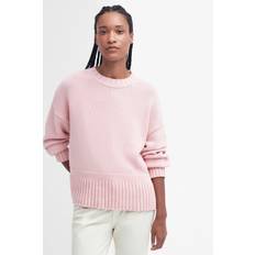 Barbour S - Women Tops Barbour Women's Clifton Womens Knitted Jumper Shell Pink shell pink