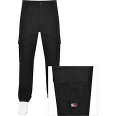 Tommy Hilfiger Black - Men Trousers Tommy Hilfiger Jeans Baggy Cargo Trousers Black 32" Waist