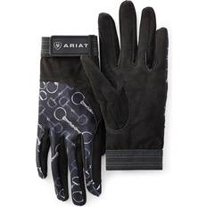 Ariat Riders Gear Ariat Tek Grip Gloves Charcoal Bit