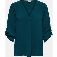 Blouses Only Solid Colored 3/4 Sleeved Top