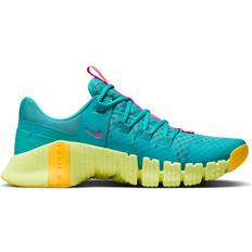 Green - Men Gym & Training Shoes Nike Free Metcon 5 M - Dusty Cactus/Glacier Blue/Laser Orange/Fierce Pink