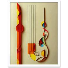 Wee Blue Coo Kandinsky Inspired Abstract Musical Symbol Clefs Music