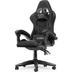 Bigzzia Gaming/Office with Headrest and Lumbar Support - Black