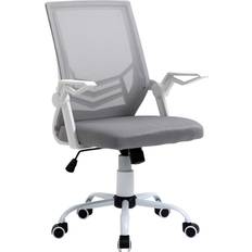 Black Chairs Vinsetto Ergonomic Grey Office Chair 104cm