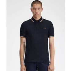 Fred Perry Polo Shirts Fred Perry Twin Tipped Polo Shirt Navy Mens
