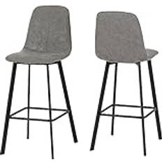 Faux Leathers Stools SECONIQUE Quebec Bar Chairs Seating Stool 2pcs