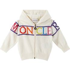 Beige Tops Moncler Enfant Baby logo hoodie multicoloured