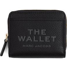 Zip Around Wallets Marc Jacobs The Leather Mini Compact Wallet - Black