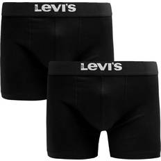 Levi's Underwear Levi's 2P Men Solid Basic Boxer Brief Svart bomull Herre