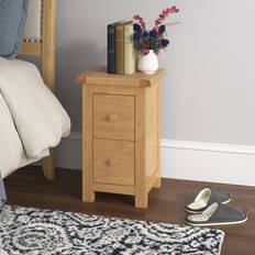 Three Posts Pompey 2 Drawer Bedside Table