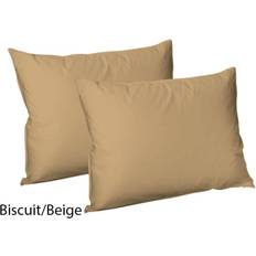 Beige Pillow Cases 4x Polycotton Pillow Case Beige