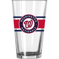 Without Handles Beer Glasses Logo Brands Washington Nationals Stripe Beer Glass 47.3cl