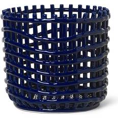 Ceramic Baskets Ferm Living Wicker Blue Basket 23.5cm