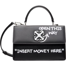 Off-White Jitney 1.4 Top Handle Quote Bag - Black