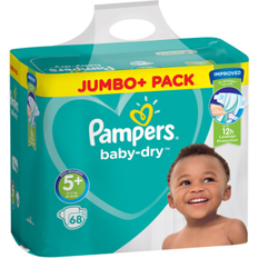 Diapers Pampers Baby Dry Size 5+ 12-17kg 68pcs