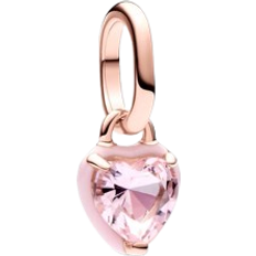 Pandora ME Chakra Heart Mini Dangle Charm - Rose Gold/Pink