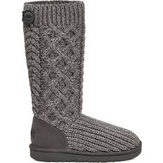 UGG Kid's Classic Cardi Cabled Knit - Grey
