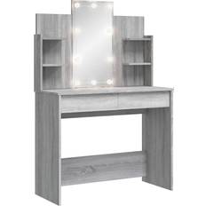 vidaXL 96x40x142cm Gray Sonoma Dressing Table 40x96cm