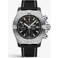 Breitling Watches Breitling Black A13317101B1X1 Avenger Stainless-steel and Leather Automatic