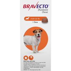 Bravecto Pets Bravecto For Small Dogs 9.9-22lbs Orange 2 Chews