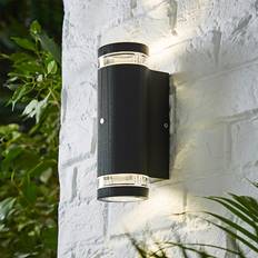 Zinc Forum Helix Down Dusk Dawn Sensor Wall light
