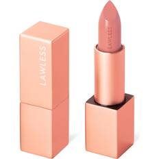 Lawless Women's Forget the Filler Lip-Plumping Line-Smoothing Satin Cream Lipstick, Daisy Girl, 0.1 oz/3.7 mL