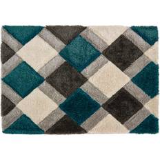 Turquoise Carpets & Rugs Origins 3D GEO Teal Shaggy Turquoise