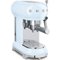 Smeg Integrated Milk Frother Espresso Machines Smeg ECF01 Pastel Blue