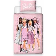 Barbie Reversible Figures Set Duvet Cover Pink
