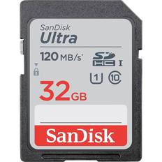 SDHC Memory Cards & USB Flash Drives SanDisk Ultra SDHC Class 10 UHS-I U1 120MB/s 32GB