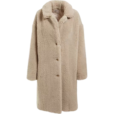 Guess Coats Guess Faux Fur Coat - Beige