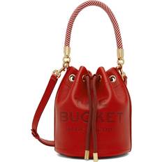 Drawstring Handbags Marc Jacobs The Leather Bucket Bag - True Red