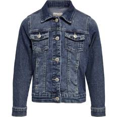 Denim jackets - Elastane Only Spread Collar Jacket - Blue/Medium Blue Denim (15201030)